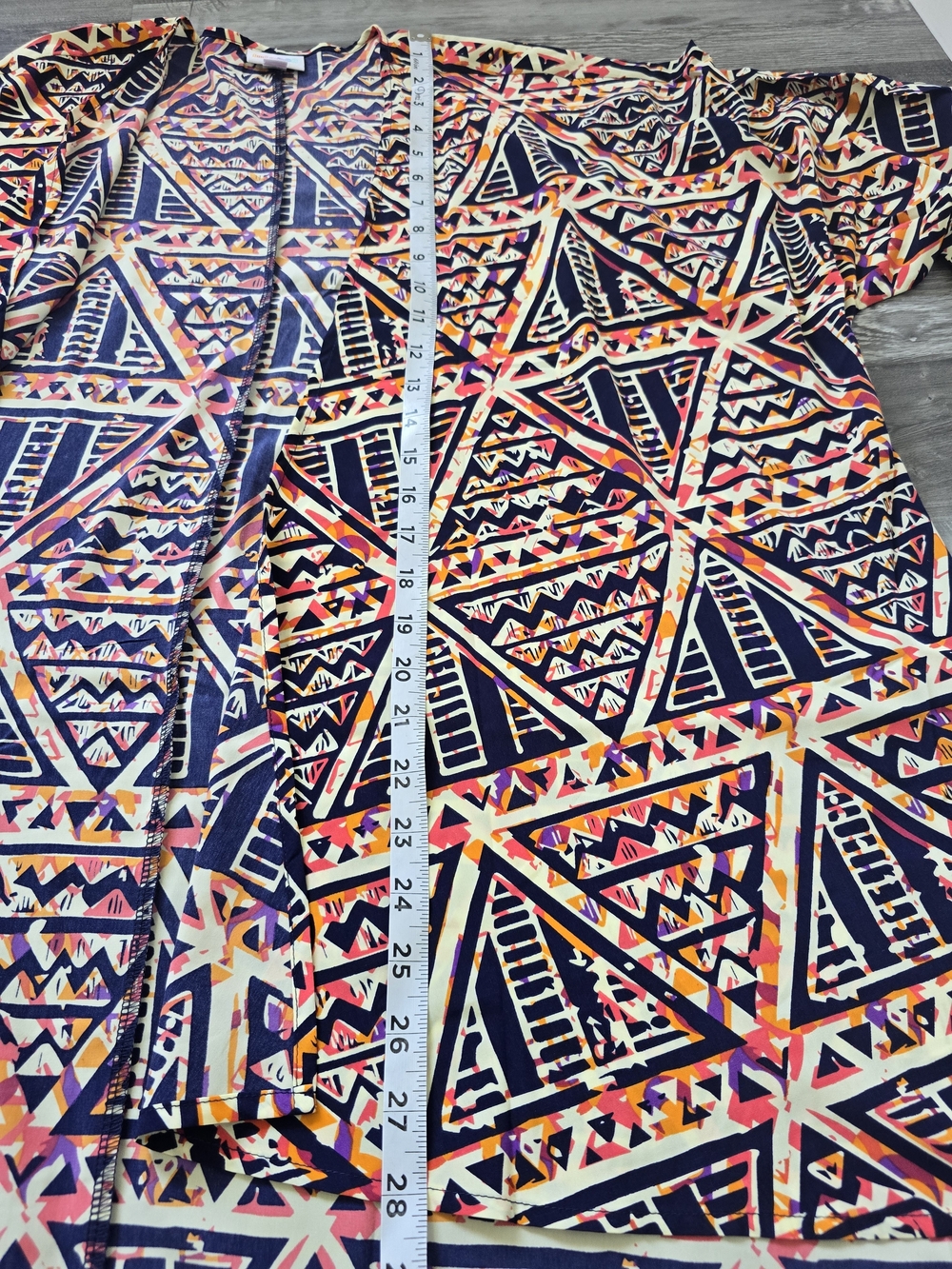 NWT Lularoe Lindsay Kimono Open Front Geometric Print M - Picture 5 of 10
